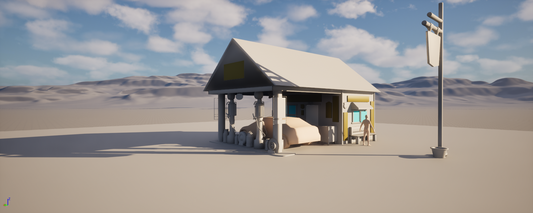 3D modeling [gas station]
